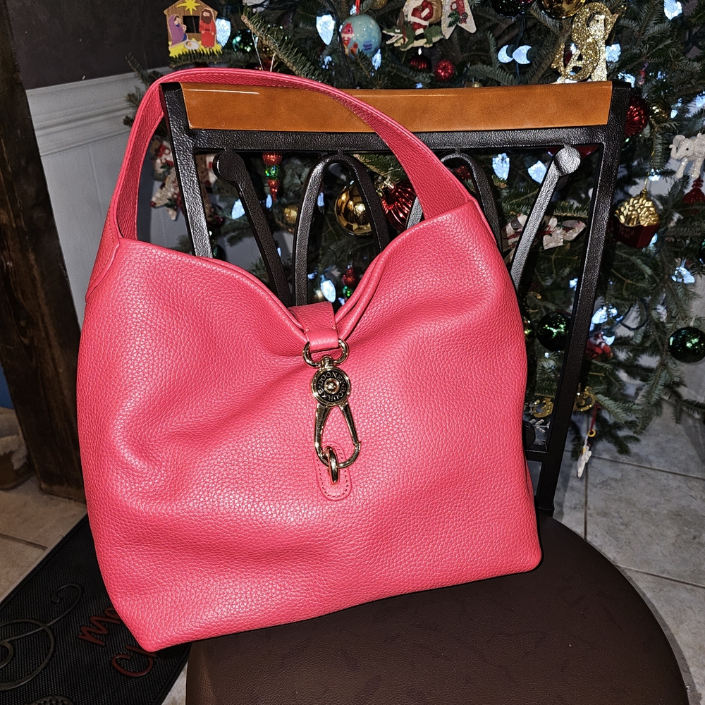 Elegant Red Dooney & Bourke Hobo Leather Women's Bag